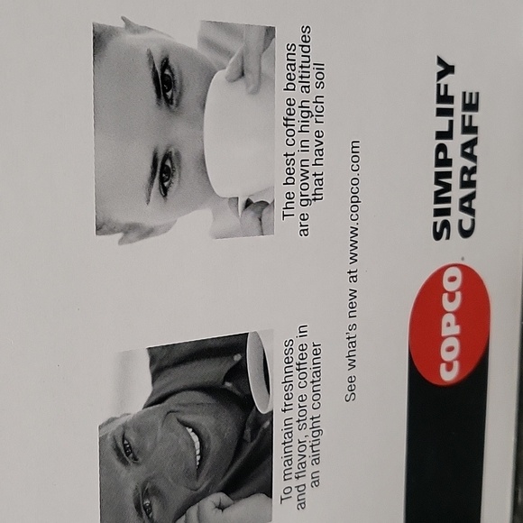 Copco Simplify 1 Quart Carafe Thermal Coffee Tea - Picture 11 of 12